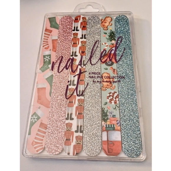 NWT My Beauty Spot "Nailed It" 6 Piece Dual Sided Colorful Nail File Set - Picture 3 of 9